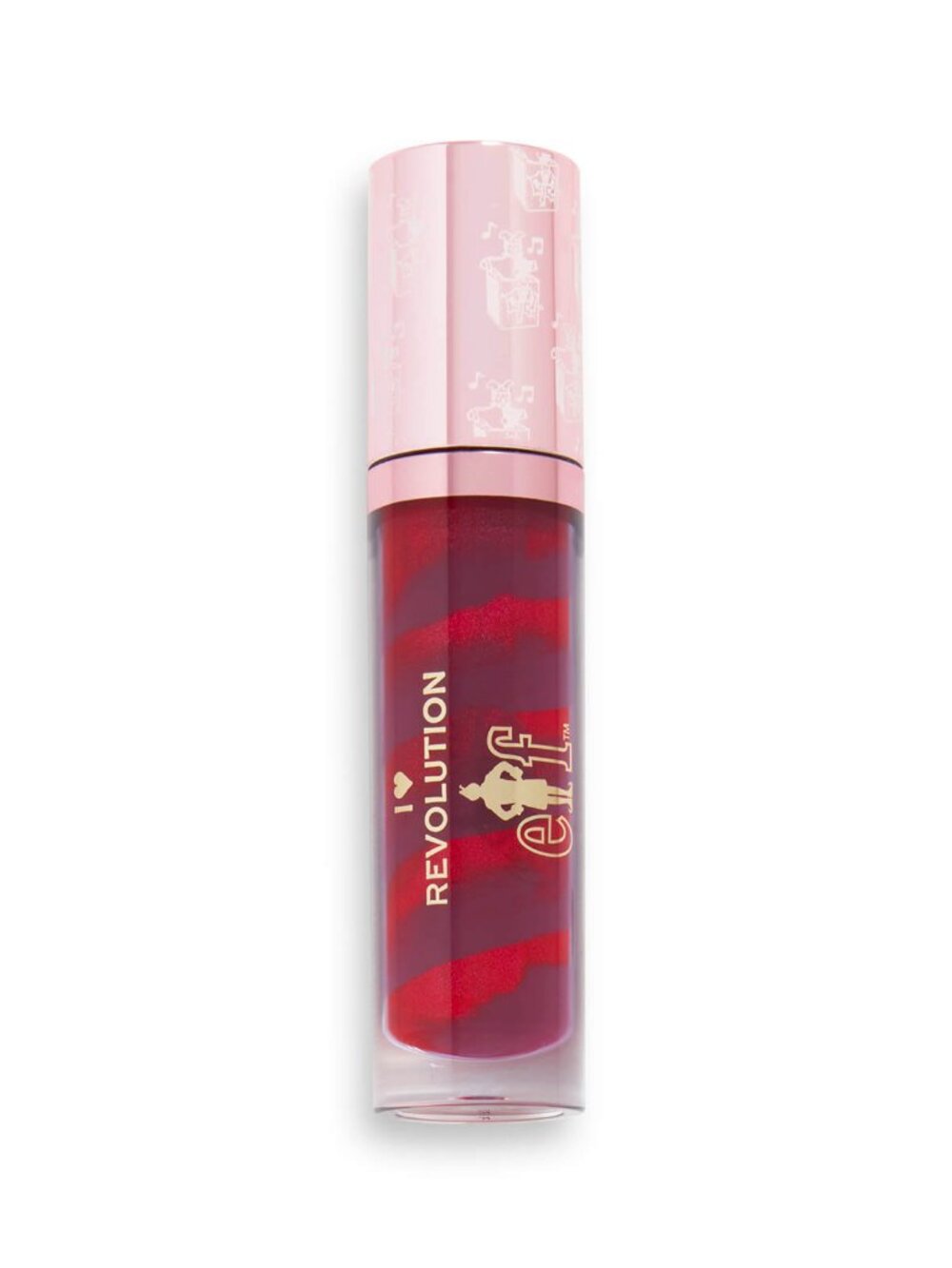 I Heart Revolution X Elf Candy Cane Lip Gloss 7.5ml- Jack in the Box
